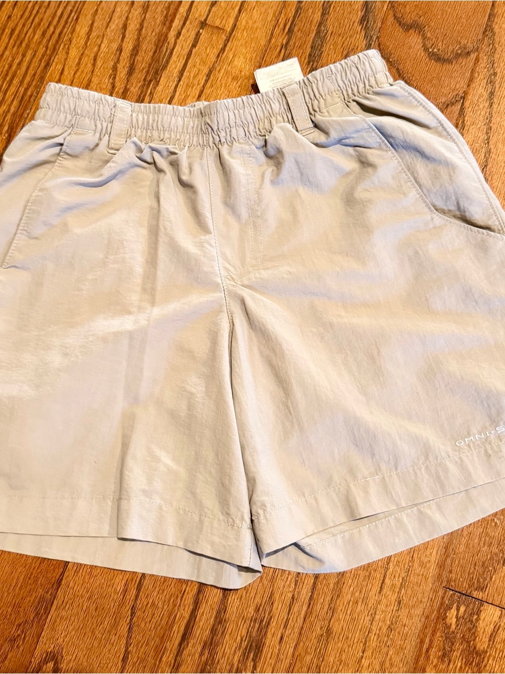 Columbia boys khaki Elastic-Waist Shorts